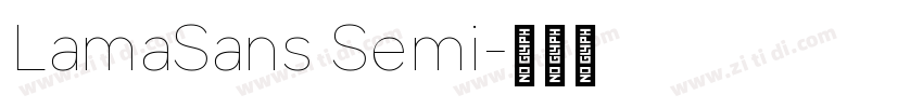 LamaSans Semi字体转换